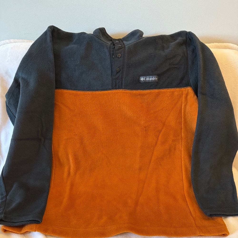 Columbia Fleece Orange and Black